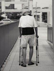 man with walker
