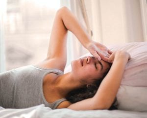 dizzy when lying down