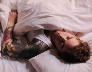 back sleeping snoring