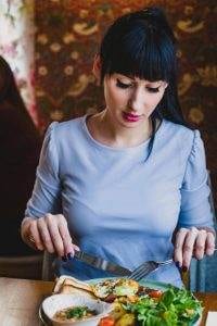 Feeling full quickly when you eat can be a symptom of gastroparesis.