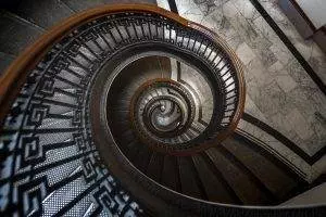 dizziness vertigo spiral stairs