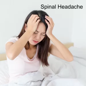 Spinal headache can cause severe headache pain