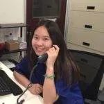 Claire in office