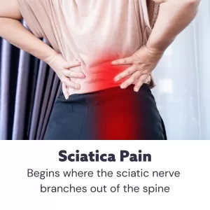 sciatica pain radiates from the low back area 